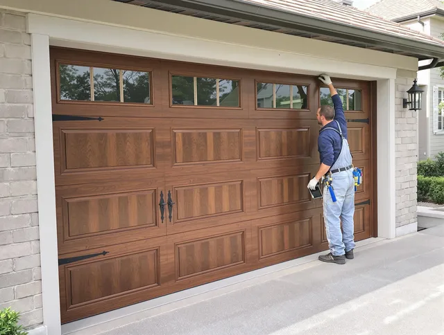Custom garage door showcase by Carver Garage Door Repair in Carver