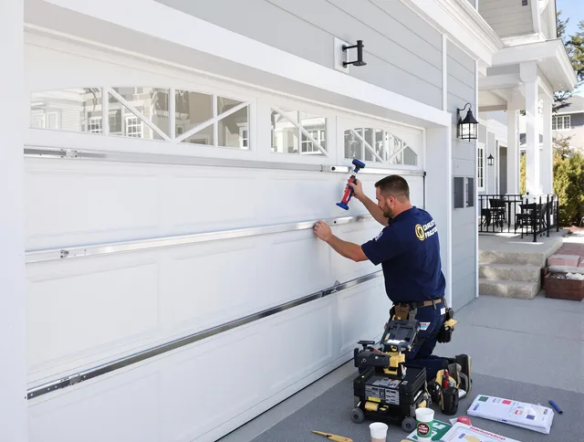 Professional garage door installation by Carver Garage Door Repair in Carver