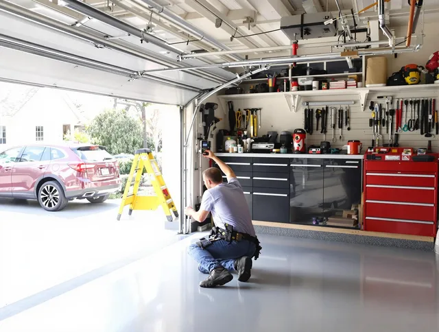 Local garage door repair service by Carver Garage Door Repair in Carver