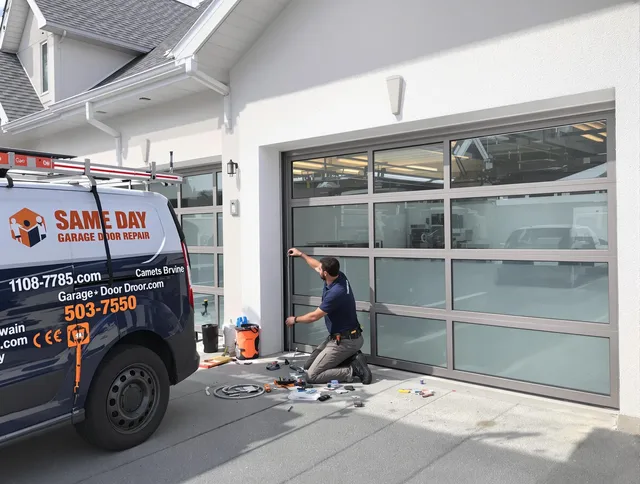 Same-day garage door repair service by Carver Garage Door Repair in Carver